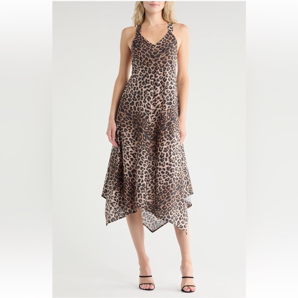 All Saints Dresses & Skirts - All Saints Lil Cotton Racerback Dress Color Leppo Brown